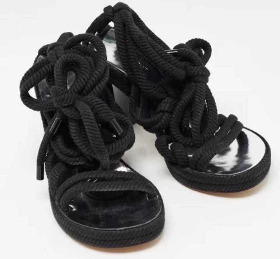 Isabel Marant Pre-owned Fabric sandals Black Dames