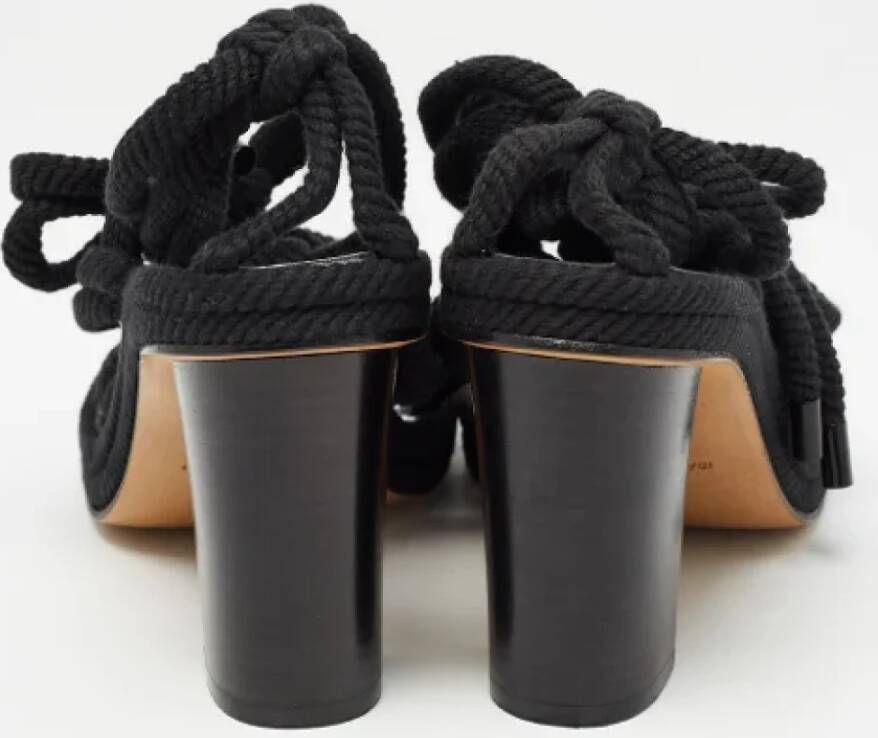 Isabel Marant Pre-owned Fabric sandals Black Dames