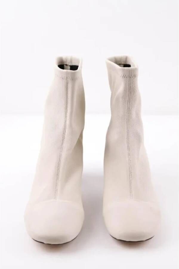 Isabel Marant Pre-owned Leather boots Beige Dames