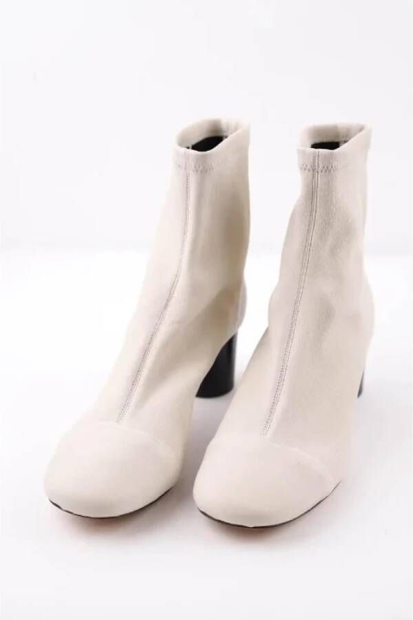 Isabel Marant Pre-owned Leather boots Beige Dames