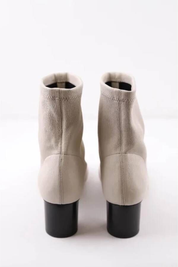 Isabel Marant Pre-owned Leather boots Beige Dames