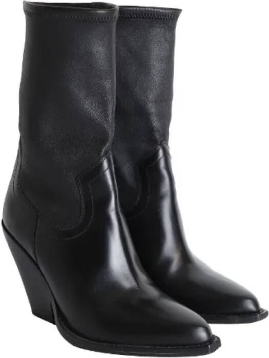 Isabel Marant Pre-owned Leather boots Black Dames