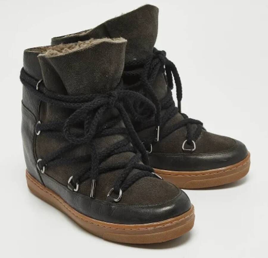 Isabel Marant Pre-owned Leather boots Black Dames