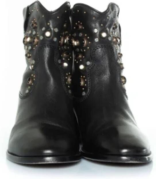 Isabel Marant Pre-owned Leather boots Black Dames