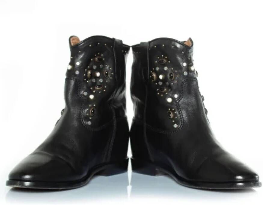 Isabel Marant Pre-owned Leather boots Black Dames