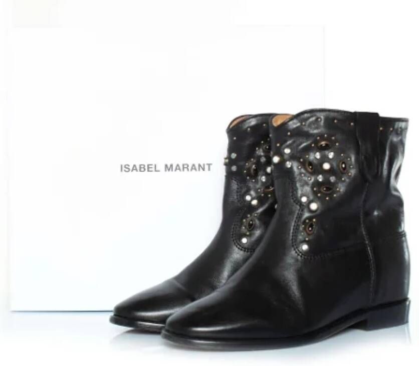 Isabel Marant Pre-owned Leather boots Black Dames