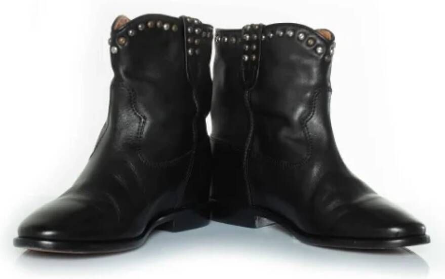 Isabel Marant Pre-owned Leather boots Black Dames