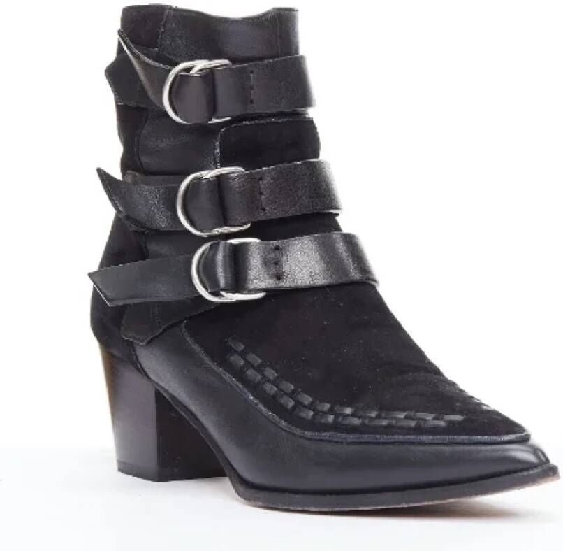 Isabel Marant Pre-owned Leather boots Black Dames