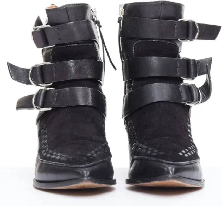 Isabel Marant Pre-owned Leather boots Black Dames