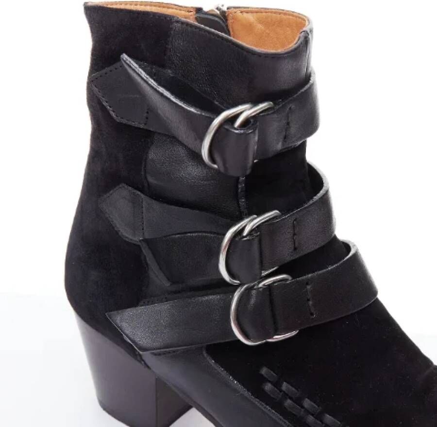 Isabel Marant Pre-owned Leather boots Black Dames