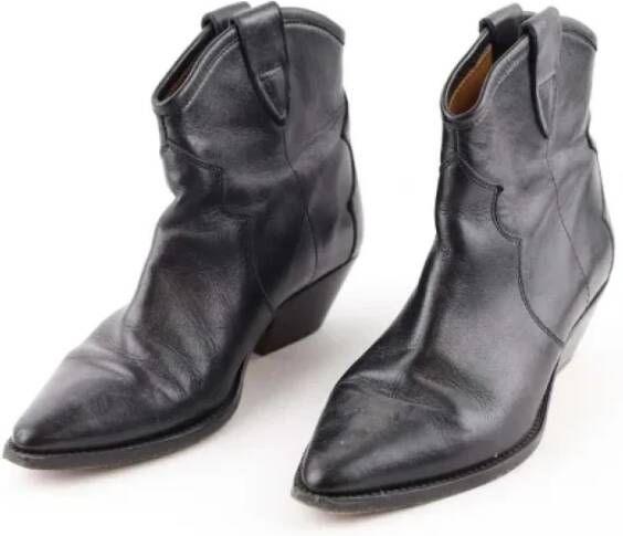 Isabel Marant Pre-owned Leather boots Black Dames