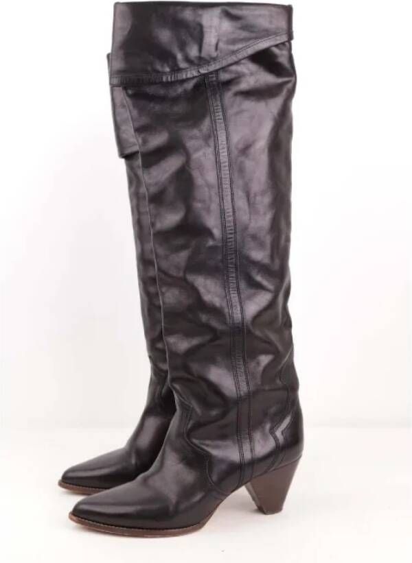 Isabel Marant Pre-owned Leather boots Brown Dames