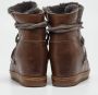 Isabel Marant Pre-owned Leather boots Brown Dames - Thumbnail 5