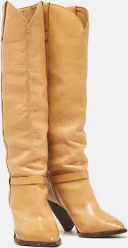 Isabel Marant Pre-owned Leather boots Brown Dames