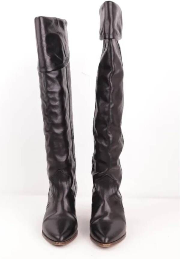 Isabel Marant Pre-owned Leather boots Brown Dames