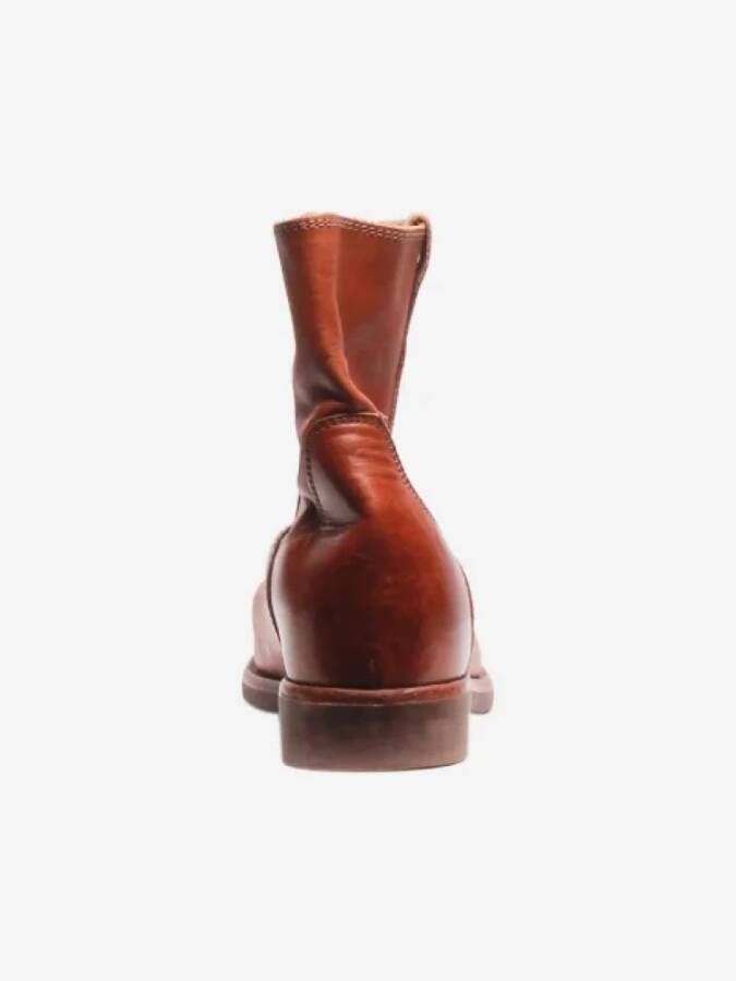 Isabel Marant Pre-owned Leather boots Orange Heren