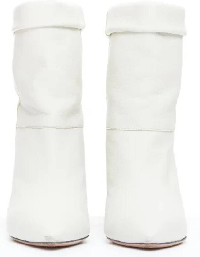 Isabel Marant Pre-owned Leather boots White Dames