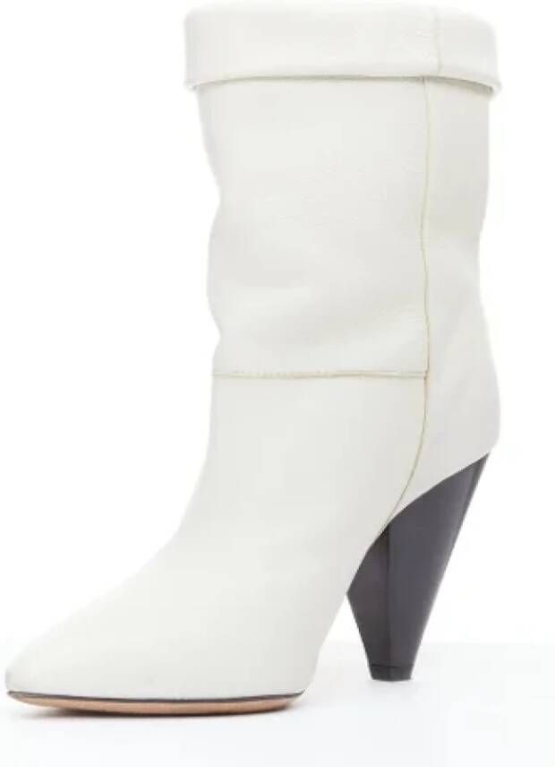 Isabel Marant Pre-owned Leather boots White Dames