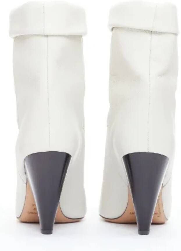 Isabel Marant Pre-owned Leather boots White Dames