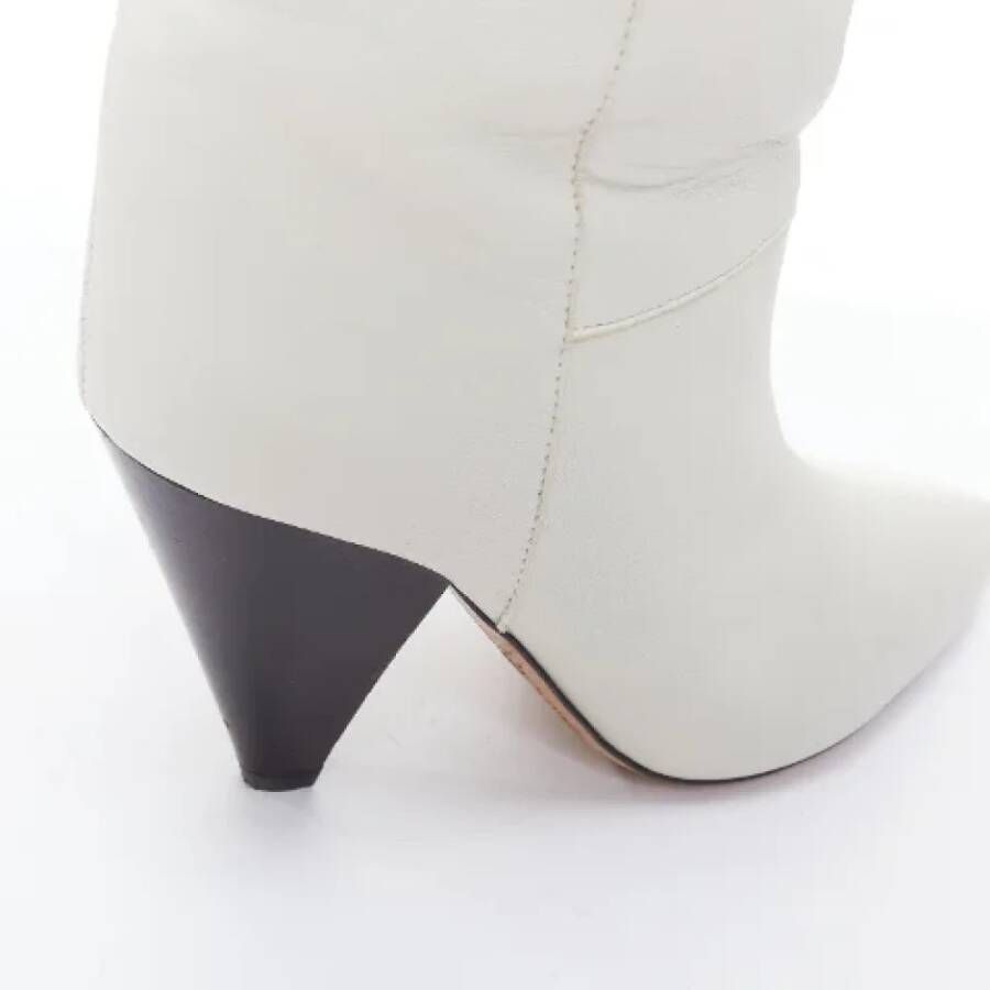 Isabel Marant Pre-owned Leather boots White Dames