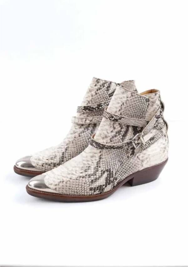 Isabel Marant Pre-owned Leather boots White Dames