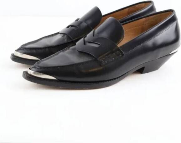 Isabel Marant Pre-owned Leather flats Black Dames