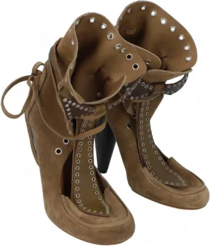 Isabel Marant Pre-owned Leather heels Brown Dames