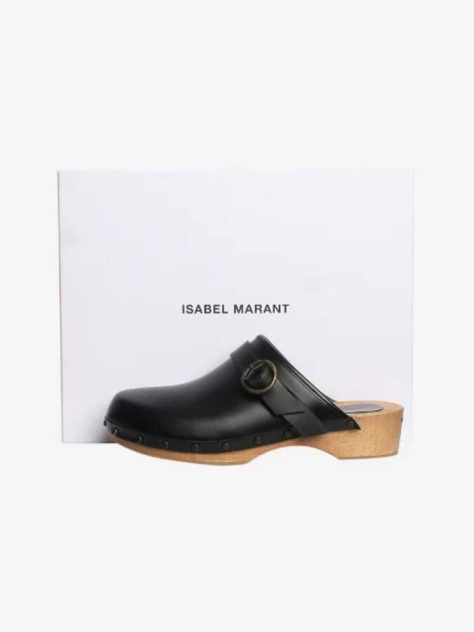 Isabel Marant Pre-owned Leather mules Black Dames