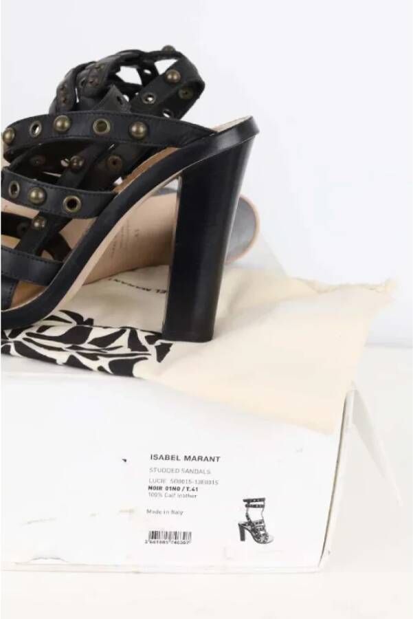 Isabel Marant Pre-owned Leather sandals Black Dames