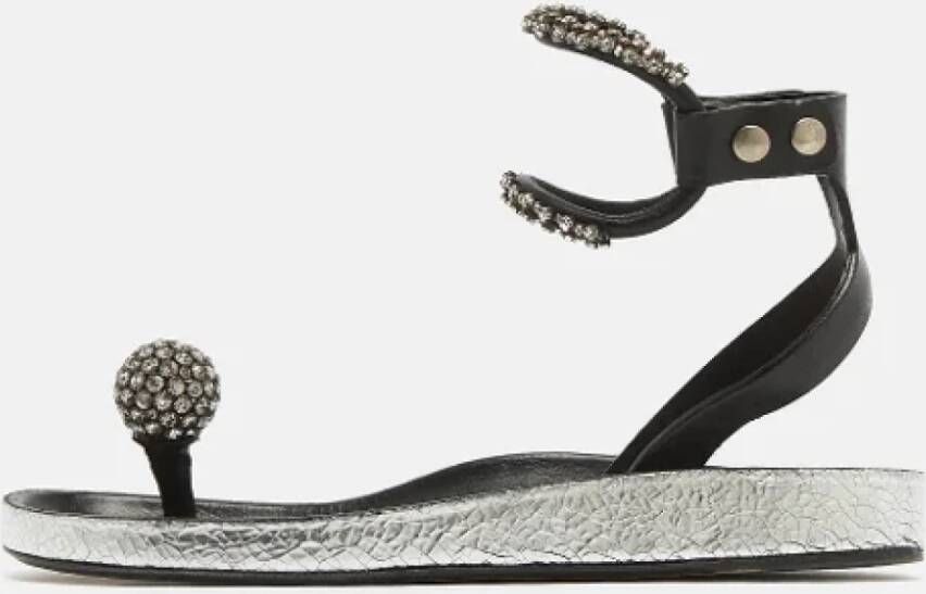 Isabel Marant Pre-owned Leather sandals Black Dames