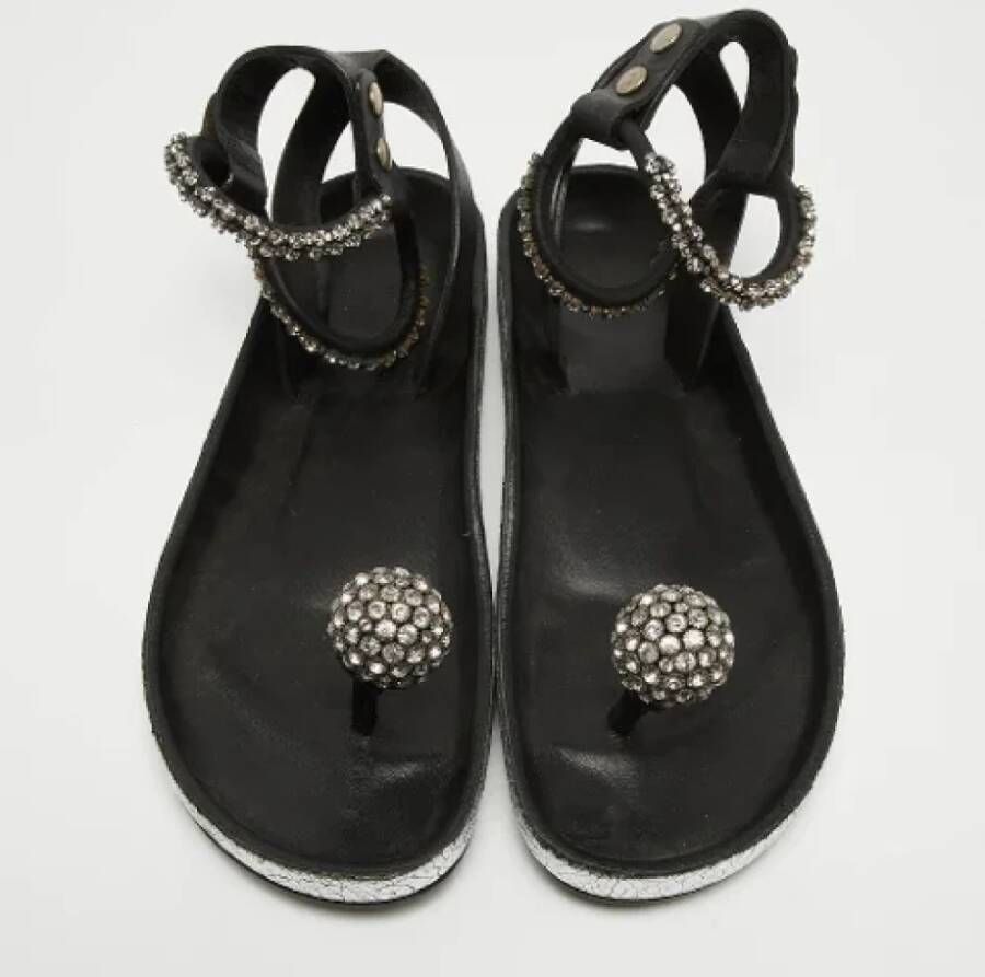 Isabel Marant Pre-owned Leather sandals Black Dames