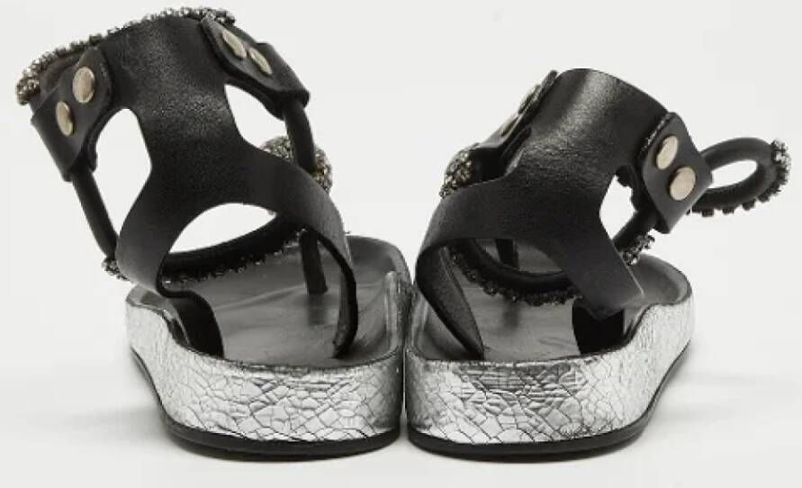 Isabel Marant Pre-owned Leather sandals Black Dames