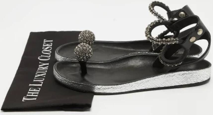 Isabel Marant Pre-owned Leather sandals Black Dames