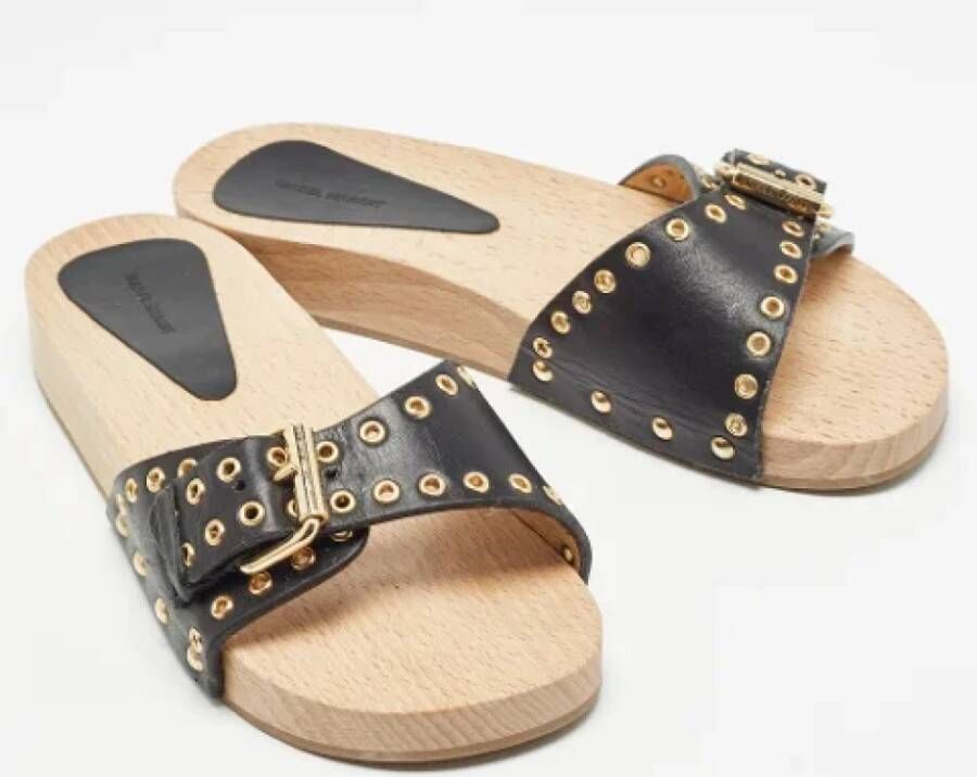 Isabel Marant Pre-owned Leather sandals Black Dames