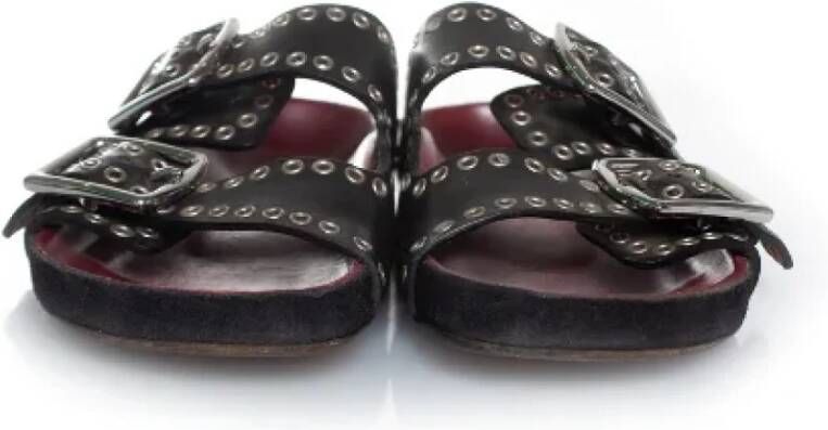 Isabel Marant Pre-owned Leather sandals Black Dames