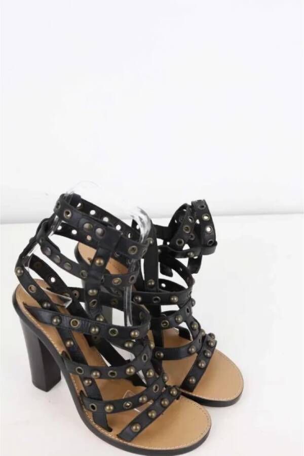 Isabel Marant Pre-owned Leather sandals Black Dames