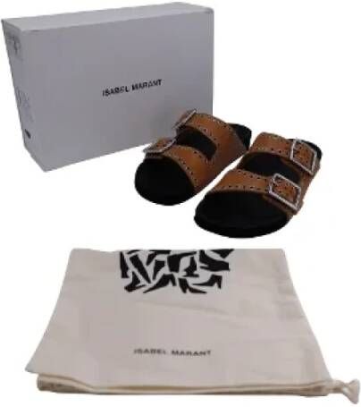 Isabel Marant Pre-owned Leather sandals Brown Dames