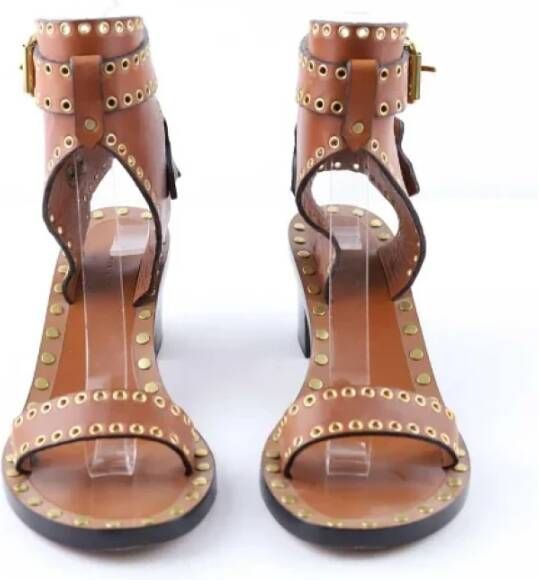 Isabel Marant Pre-owned Leather sandals Brown Dames