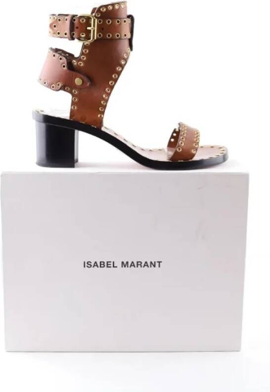 Isabel Marant Pre-owned Leather sandals Brown Dames