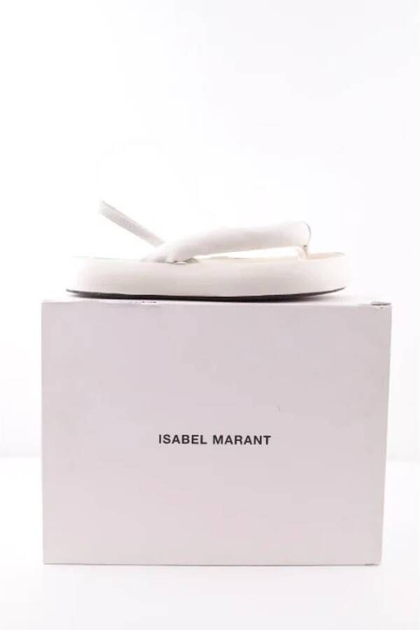 Isabel Marant Pre-owned Leather sandals White Dames