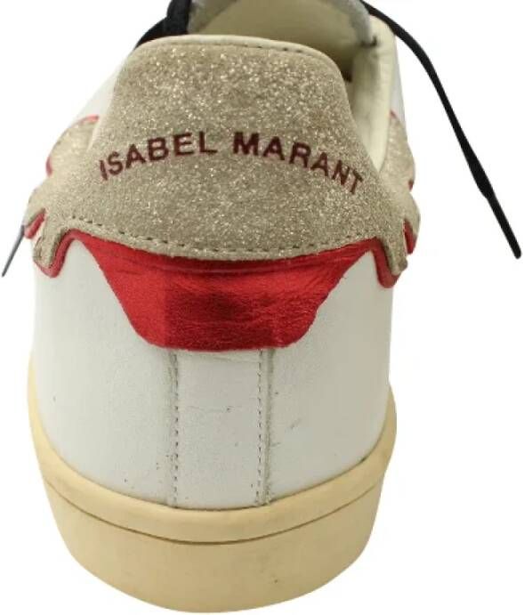 Isabel Marant Pre-owned Leather sneakers Beige Dames