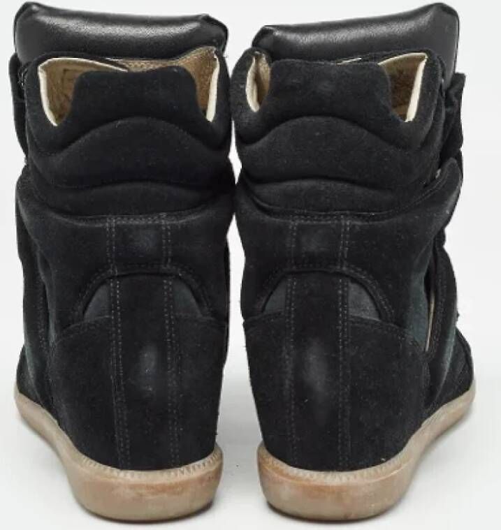 Isabel Marant Pre-owned Leather sneakers Black Dames