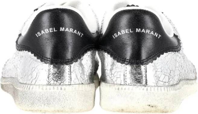 Isabel Marant Pre-owned Leather sneakers Gray Dames