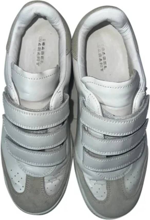 Isabel Marant Pre-owned Leather sneakers White Dames