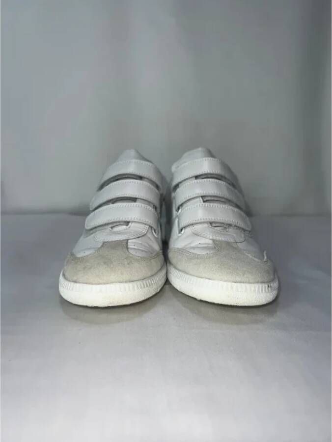 Isabel Marant Pre-owned Leather sneakers White Dames