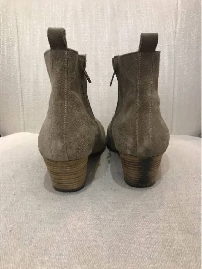 Isabel Marant Pre-owned Suede boots Beige Dames