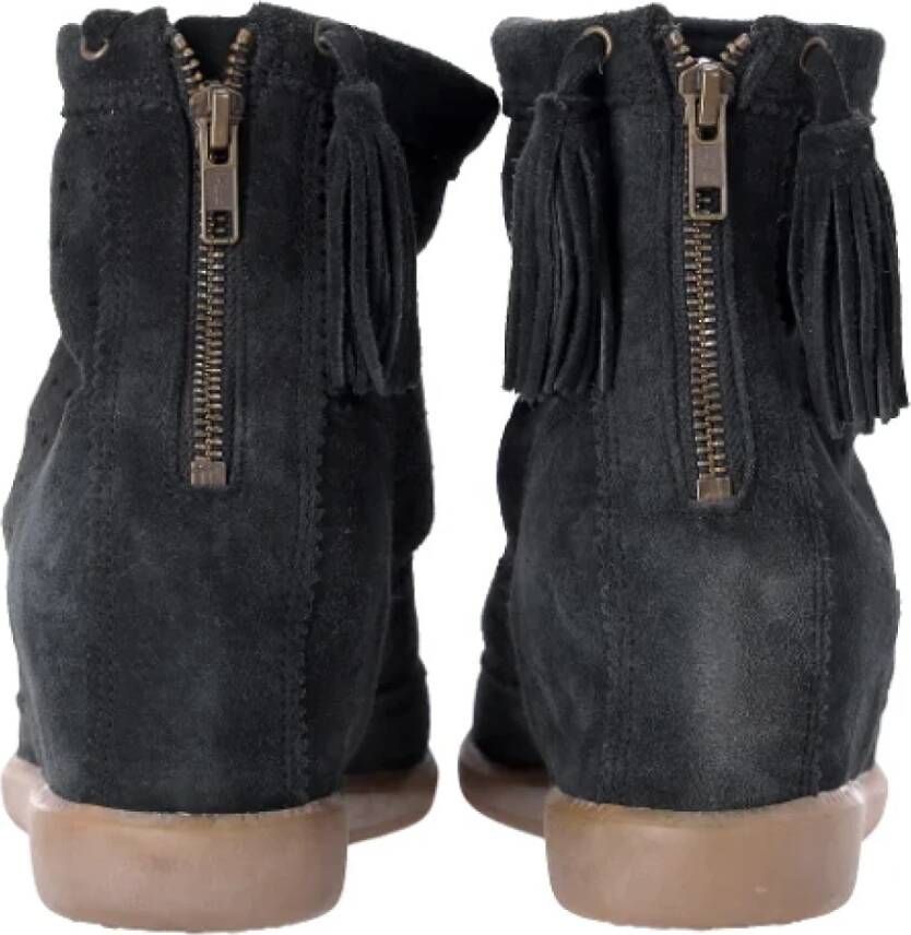 Isabel Marant Pre-owned Suede boots Black Dames