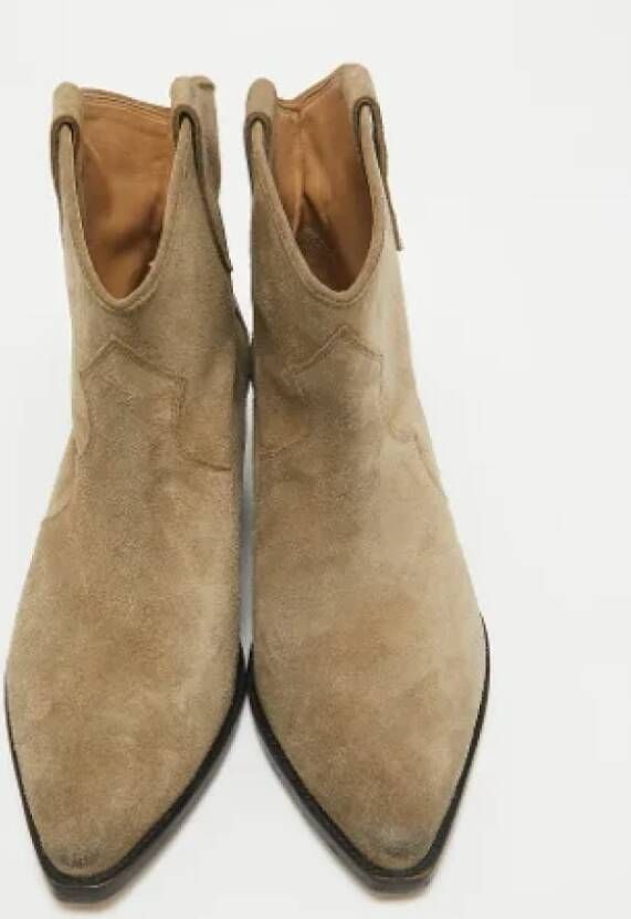 Isabel Marant Pre-owned Suede boots Brown Dames