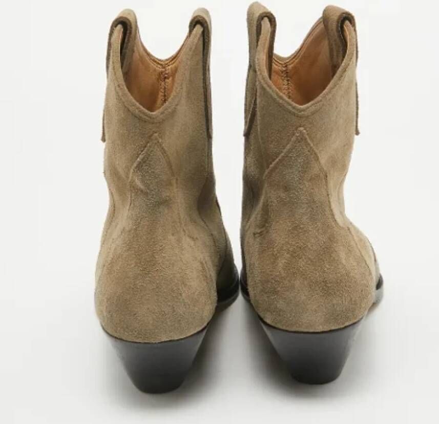 Isabel Marant Pre-owned Suede boots Brown Dames