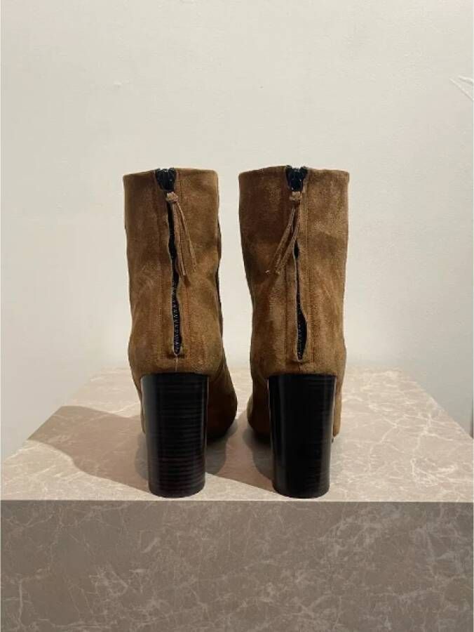 Isabel Marant Pre-owned Suede boots Brown Dames